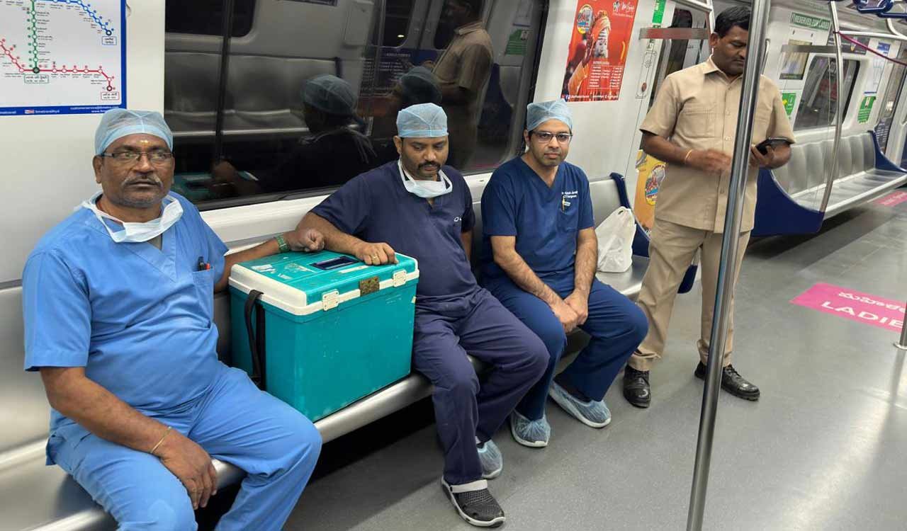 Hyderabad Metro ਨੇ ਹਾਸਲ ਕੀਤੀ ਵੱਡੀ ਸਫਲਤਾ, ਦਿਲ ਟ੍ਰਾਂਸਪਲਾਂਟ ਲਈ ਕੁੱਝ ਮਿੰਟਾਂ ‘ਚ ਡਿਲੀਵਰ ਕੀਤਾ ‘ਦਿਲ’