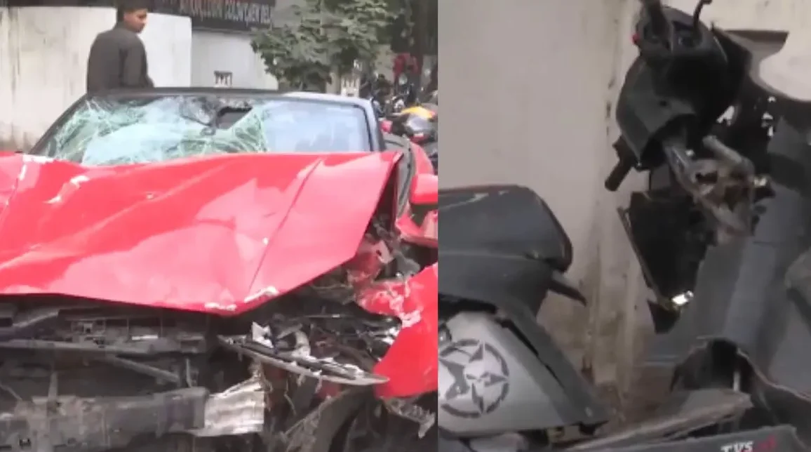 Delhi ‘ਚ ਤੇਜ਼ ਰਫ਼ਤਾਰ ਆਡੀ ਕਾਰ ਨੇ ਸਕੂਟੀ ਨੂੰ ਮਾਰੀ ਟੱਕਰ, 2 ਨੌਜਵਾਨ ਗੰਭੀਰ ਜ਼ਖ਼ਮੀ