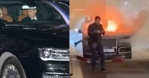 Explosion in Russian President Putin's convoy car