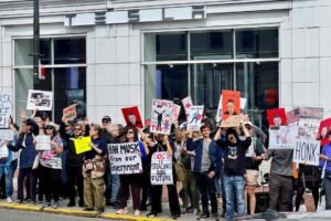 Tesla locations targeted