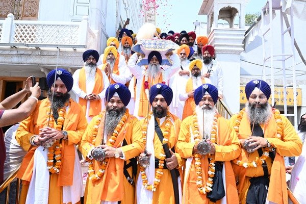 ਨੌਵੇਂ ਪਾਤਸ਼ਾਹ ਜੀ ਦੇ ਪ੍ਰਕਾਸ਼ ਗੁਰਪੁਰਬ ਮੌਕੇ ਸ੍ਰੀ ਅਕਾਲ ਤਖ਼ਤ ਸਾਹਿਬ ਤੋਂ ਸਜਾਇਆ ਨਗਰ ਕੀਰਤਨ