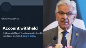 Pak Defence Minister X Account Ban