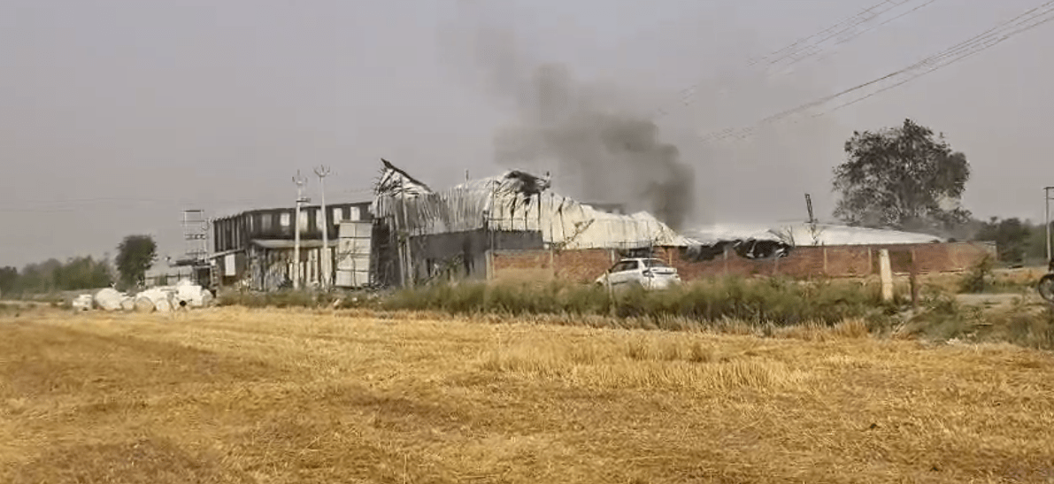 Haryana News ; Kaithal ਵਿੱਚ ਇੱਕ ਪਲਾਸਟਿਕ ਫੈਕਟਰੀ ਵਿੱਚ ਲੱਗੀ ਅੱਗ