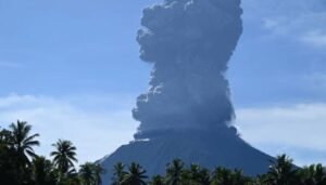 Volcano erupts in the Philippines