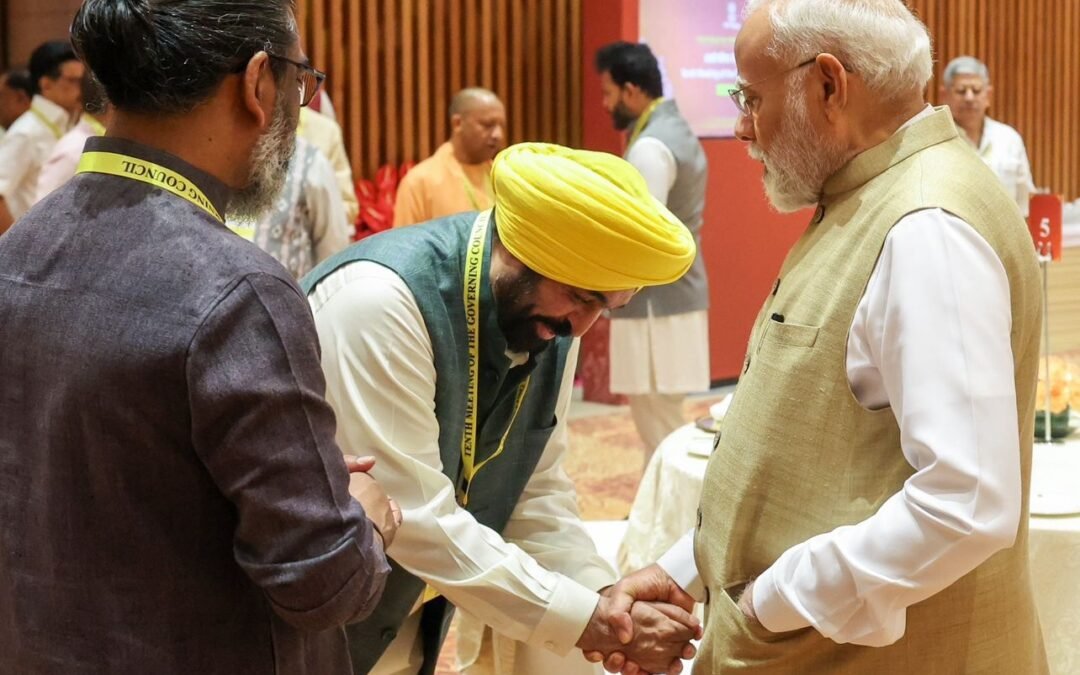ਨੀਤੀ ਆਯੋਗ ਮੀਟਿੰਗ ‘ਚ ਸੀਐਮ ਮਾਨ ਨੇ ਚੁੱਕਿਆ ਪੰਜਾਬ-ਹਰਿਆਣਾ ਪਾਣੀਆਂ ਦਾ ਮੁੱਦਾ