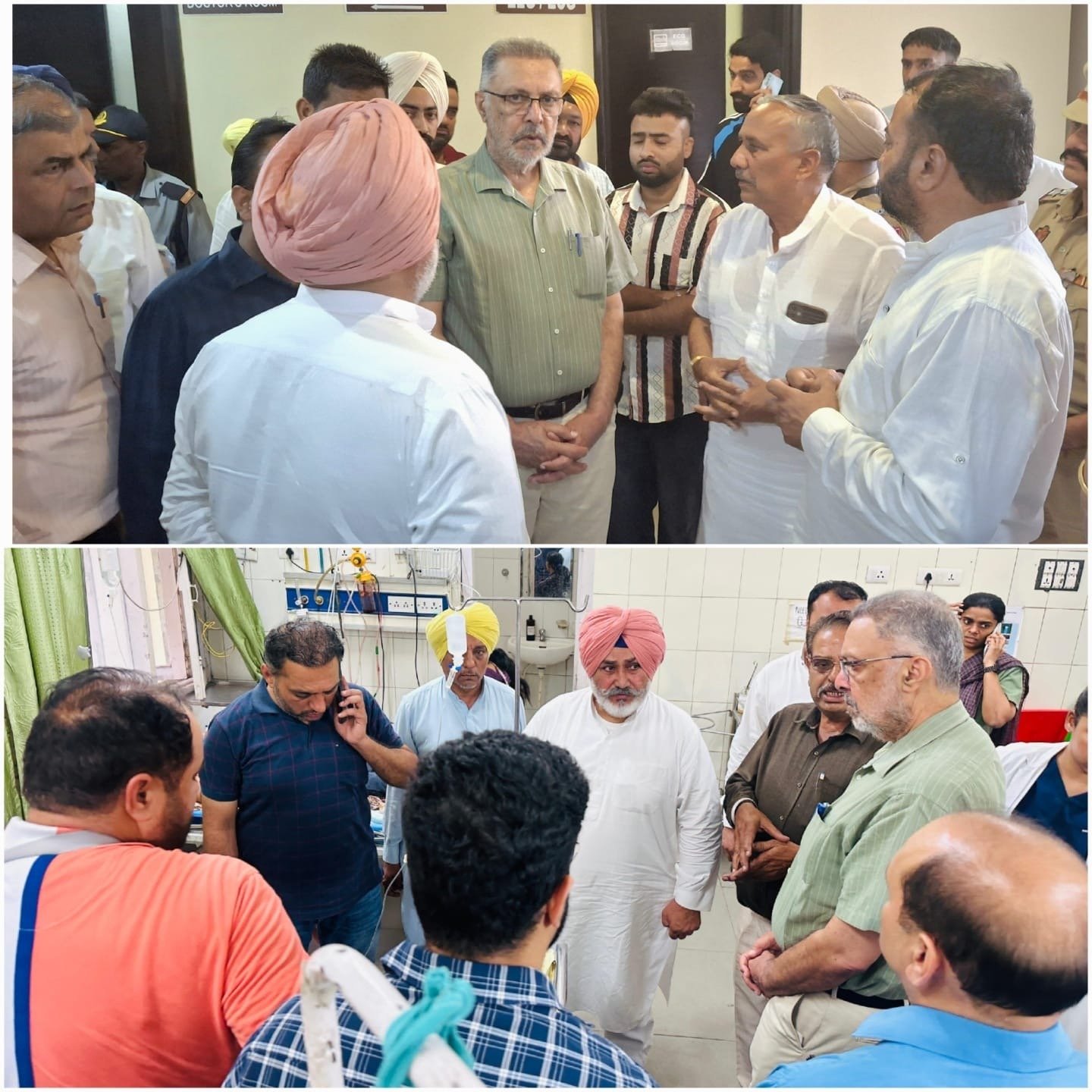 ਸਮਾਣਾ-ਪਟਿਆਲਾ ਰੋਡ ‘ਤੇ ਹਾਦਸੇ ‘ਚ ਜ਼ਖ਼ਮੀ ਬੱਚਿਆਂ ਦਾ ਹਾਲ ਜਾਨਣ ਪਹੁੰਚੇ ਡਾ. ਬਲਬੀਰ ਸਿੰਘ ਤੇ ਚੇਤਨ ਸਿੰਘ ਜੌੜਾਮਾਜਰਾ