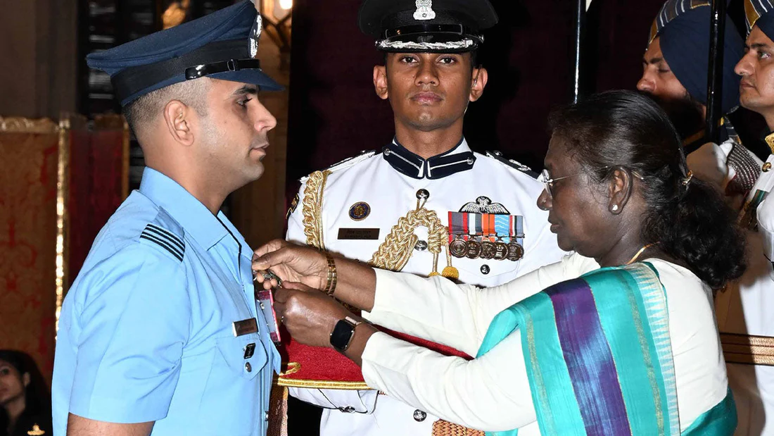 Flight Lieutenant Aman Singh Hans Shaurya Chakra Award