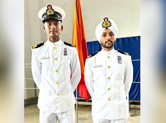 MRSPI ਮੋਹਾਲੀ ਵਾਸੀ ਦੋ ਕੈਡਿਟ ਭਾਰਤੀ ਜਲ ਸੈਨਾ ‘ਚ ਬਣੇ ਕਮਿਸ਼ਨਡ ਅਫ਼ਸਰ, ਅਮਨ ਅਰੋੜਾ ਨੇ ਦਿੱਤੀ ਵਧਾਈ