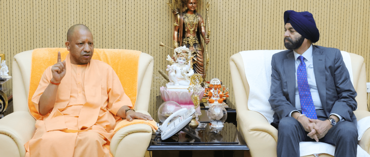 World Bank ਦੇ ਪ੍ਰਧਾਨ ਅਜੈ ਬੰਗਾ ਨੇ ਸੀਐਮ ਯੋਗੀ ਨਾਲ ਕੀਤੀ ਮੁਲਾਕਾਤ ;ਟੇਕਹੋਮ ਰਾਸ਼ਨ ਪਲਾਂਟ ਦਾ ਕਰਨਗੇ ਨਿਰੀਖਣ