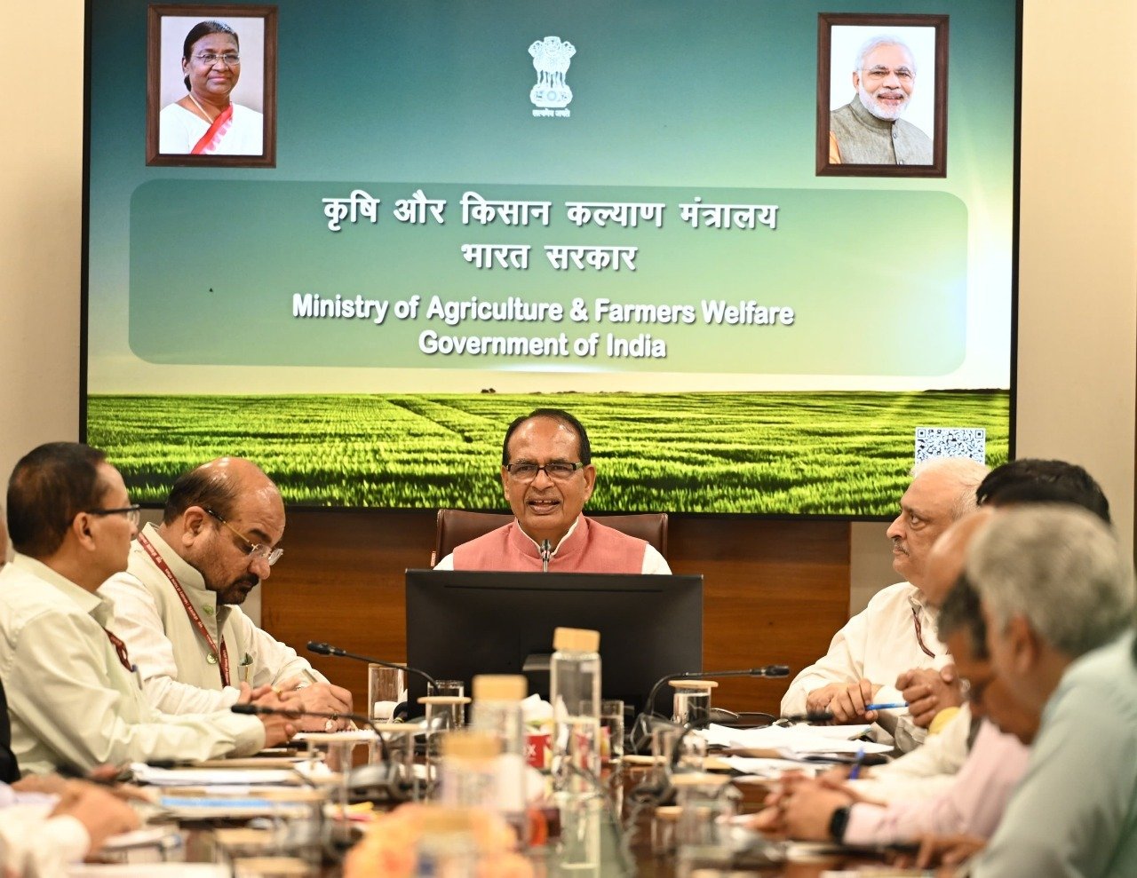 ਕੇਂਦਰੀ ਖੇਤੀਬਾੜੀ ਮੰਤਰੀ ਸ਼ਿਵਰਾਜ ਸਿੰਘ ਚੌਹਾਨ ਨੇ ਰਾਜਾਂ ਦੇ ਖੇਤੀਬਾੜੀ ਮੰਤਰੀਆਂ ਨਾਲ ਕੀਤੀ ਗੱਲਬਾਤ