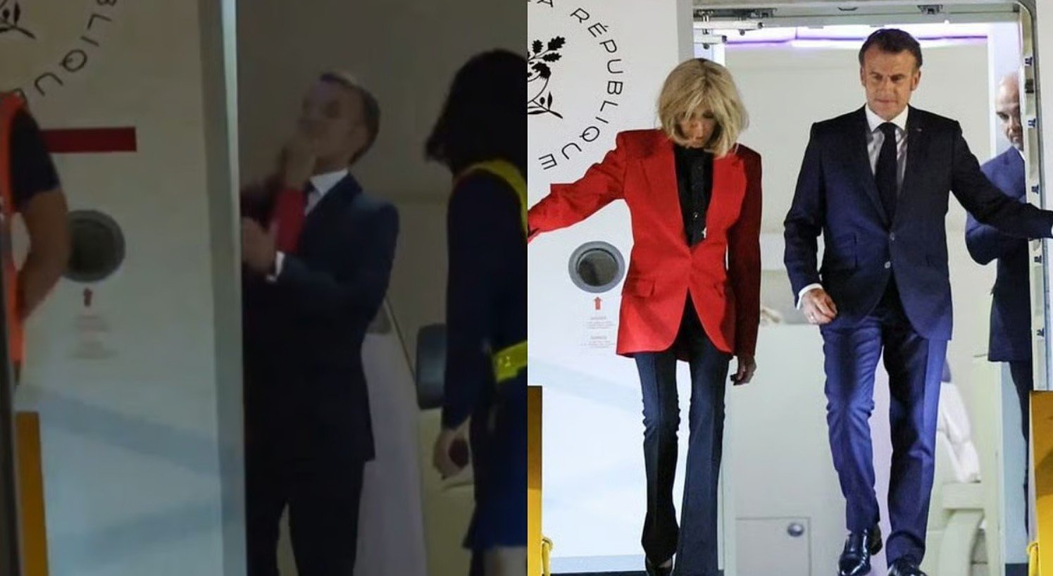 ਫਰਾਂਸ ਦੇ ਰਾਸ਼ਟਰਪਤੀ ਨੂੰ ਪਤਨੀ ਨੇ ਜੜਿਆ ਜ਼ੋਰਦਾਰ ਥੱਪੜ! ਜਹਾਜ਼ ਤੋਂ ਉਤਰਦੇ ਸਮੇਂ ਕੈਮਰੇ ‘ਚ ਕੈਦ ਹੋਇਆ ਸੀਨ, ਦੇਖੋ ਵੀਡੀਓ