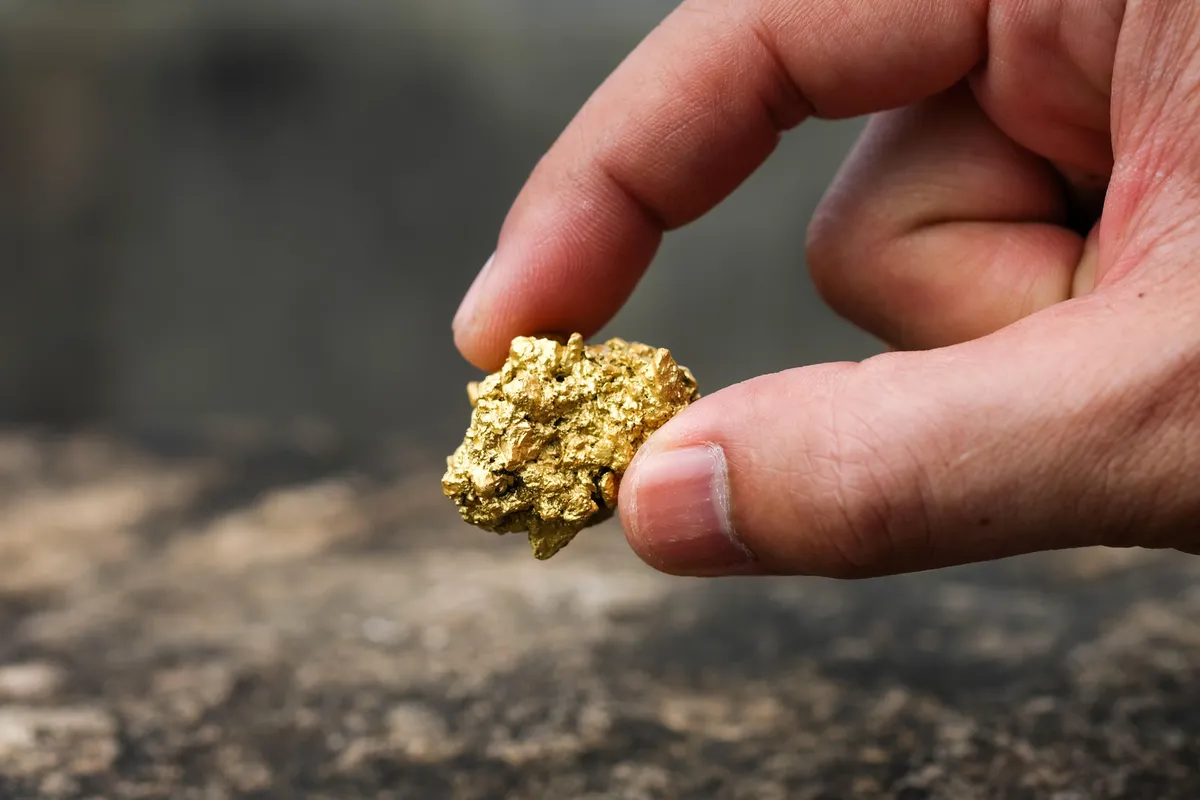 large gold deposit land