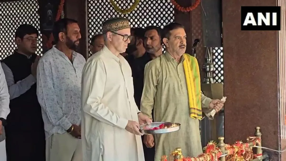 CM Omar Abdullah ਮਾਤਾ ਖੀਰ ਭਵਾਨੀ ਮੰਦਰ ਪਹੁੰਚੇ; 3 ਜੂਨ ਤੋਂ ਲੱਗੇਗਾ ਮੇਲਾ