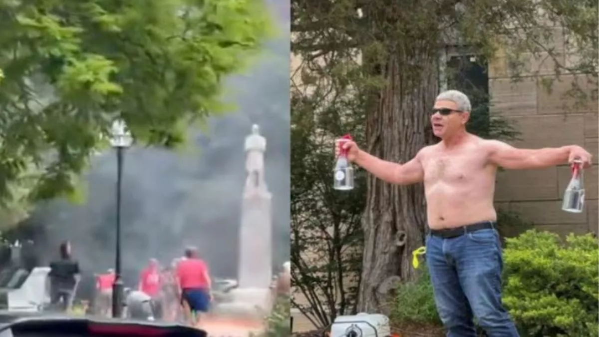 ਅਮਰੀਕਾ ਵਿੱਚ ਵਿਅਕਤੀ ਨੇ ਸੁੱਟੇ ਅੱਗ ਬੰਬ, ਲਗਾਏ  ‘ਆਜ਼ਾਦ ਫਲਸਤੀਨ’ ਦੇ ਨਾਅਰੇ