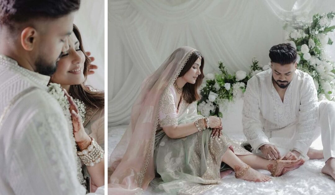 Hina Khan  ਦੀ ਦੁਲਹਨ ਵਾਲੀ ਸਾੜੀ ਤੇ ਲਿਖਿਆ ਇੱਕ ਨਿੱਜੀ ਨੋਟ ; ਰੌਕੀ ਜੈਸਵਾਲ ਕਰਵਾਇਆ ਵਿਆਹ