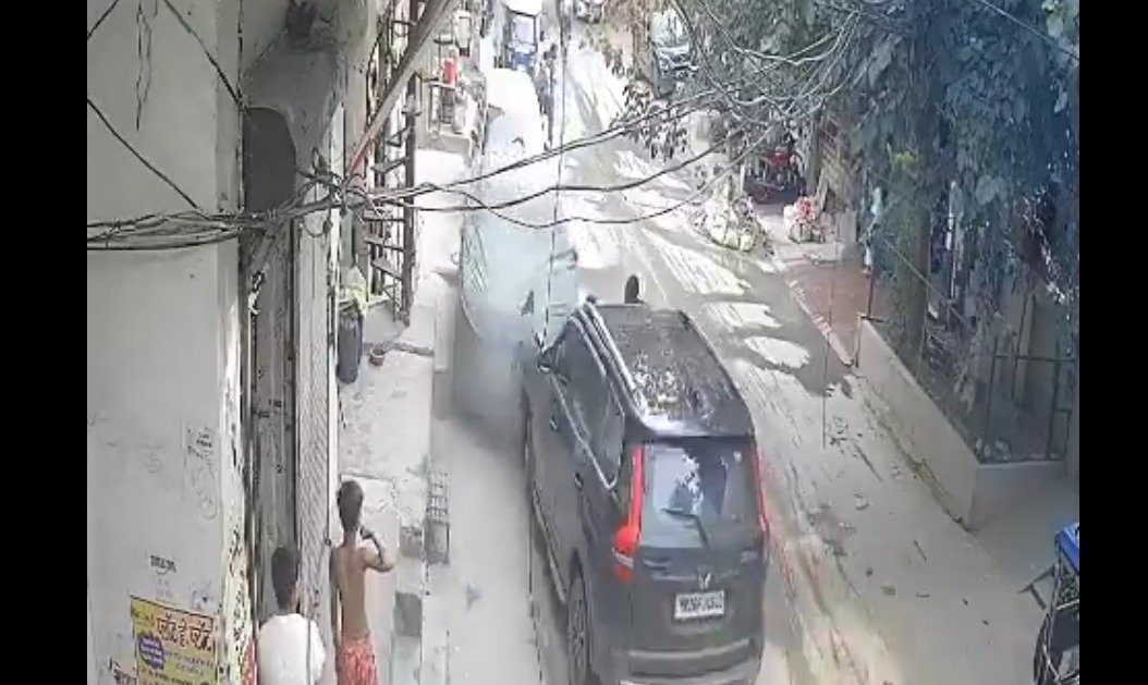 गुरुग्राम में ब्लैक स्कॉर्पियो का कहर, 6 गाड़ियों में मारी टक्कर, घटना का सीसीटीवी वीडियो वायरल