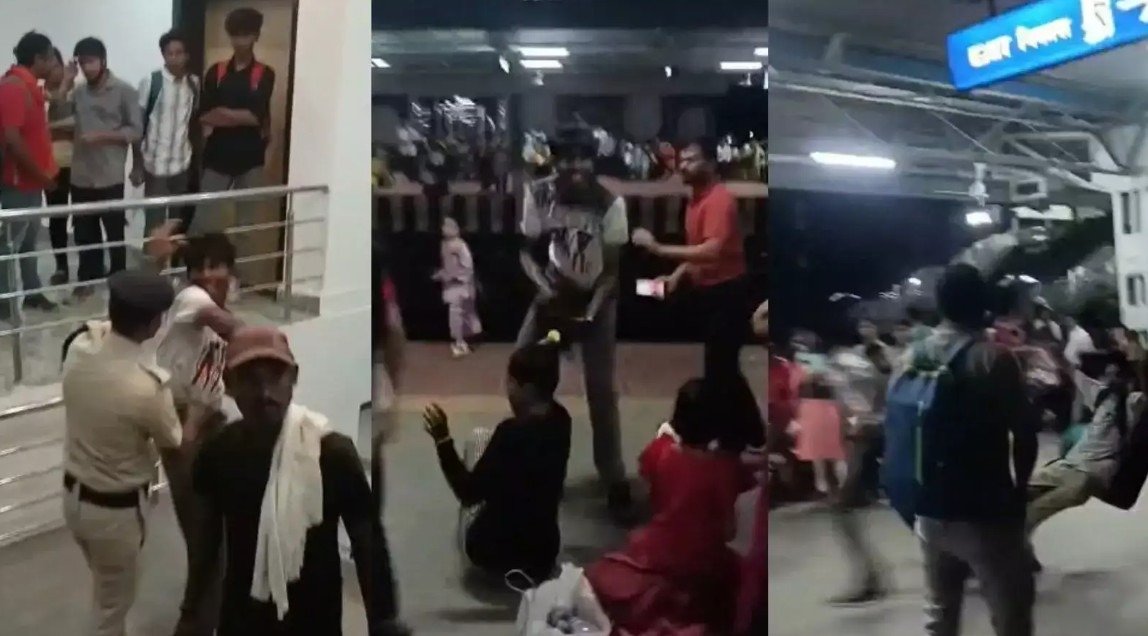 ਇਹ ਤਾਂ ਹੱਦ ਹੋ ਗਈ, ਚੰਡੀਗੜ੍ਹ ਤੋਂ ਭੱਜੀ ਪਤਨੀ ਨੂੰ ਸਟੇਸ਼ਨ ‘ਤੇ ਦੇਖ ਪਤੀ ਨੇ ਵਾਲ ਫੜ੍ਹ ਕੇ ਘਸੀਟਿਆ, ਦੇਖੋ ਫਿਰ ਕੀ ਹੋਇਆ