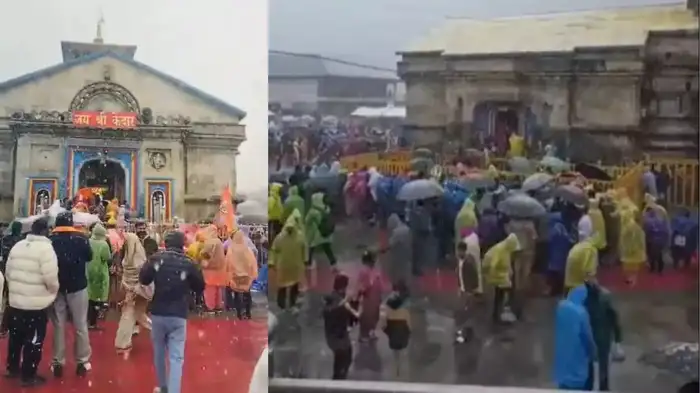 ਕੇਦਾਰਨਾਥ ਧਾਮ ਵਿੱਚ ਸੀਜ਼ਨ ਦੀ ਪਹਿਲੀ ਬਰਫ਼ਬਾਰੀ, ਚਿੱਟੀ ਚਾਦਰ ਨਾਲ ਢੱਕੇ ਪਹਾੜ