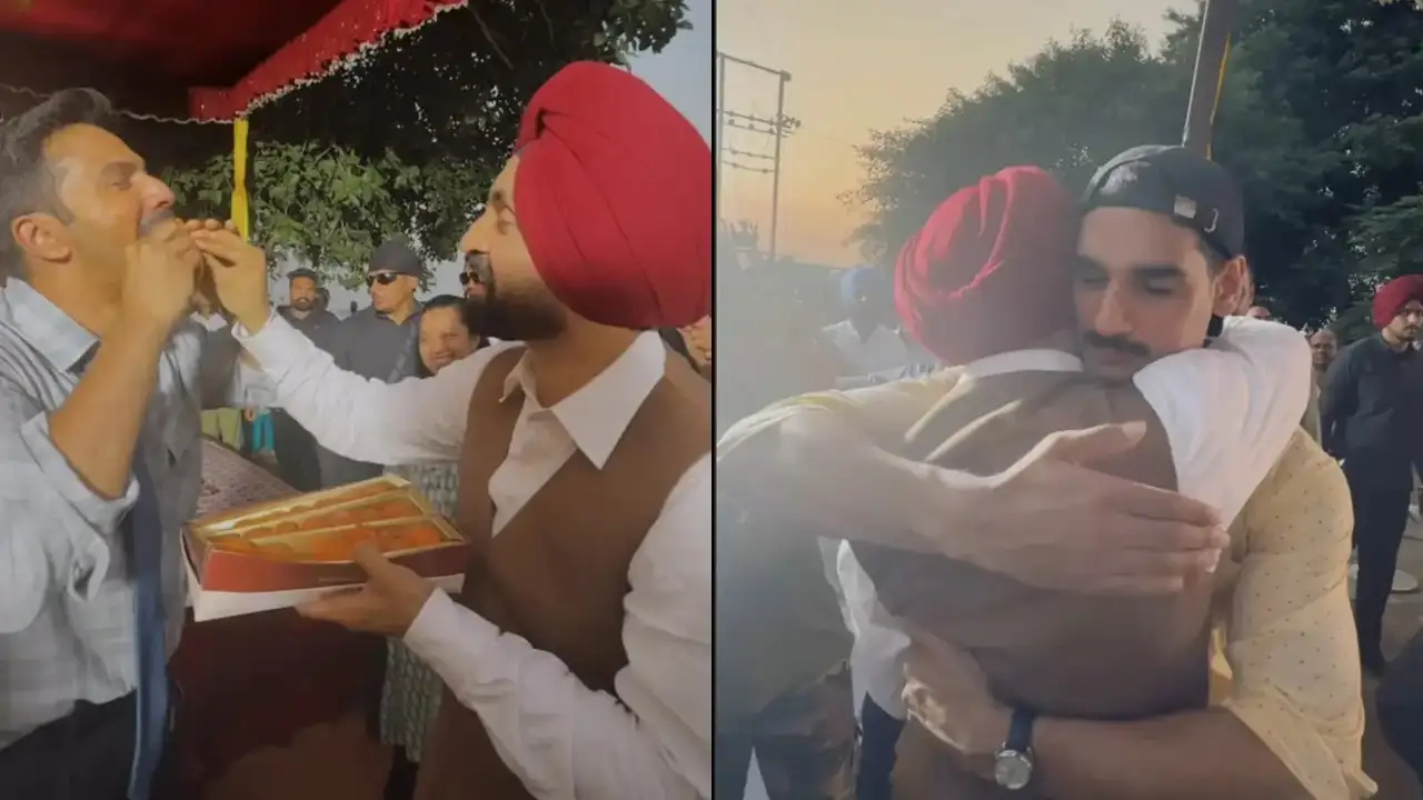 ਦਿਲਜੀਤ ਦੋਸਾਂਝ ਨੇ ਬਾਰਡਰ 2 ਦੀ ਸ਼ੂਟਿੰਗ ਕੀਤੀ ਪੂਰੀ ; ਲੱਡੂ ਖੁਆਉਂਦੇ ਤੇ ਸਹਿ-ਸਿਤਾਰਿਆਂ ਨਾਲ ਗਲੇ ਮਿਲਦੇ ਦਿਖਾਈ ਦਿੱਤੇ