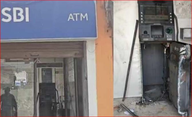 Jalandhar News: ਚੋਰਾਂ ਨੇ SBI ਬੈਂਕ ਦੇ ATM ਨੂੰ ਬਣਾਇਆ ਨਿਸ਼ਾਨਾ, ਚੋਰ ਗੈਸ ਕਟਰ ਨਾਲ ਉਖਾੜ ਕੇ ਲੈ ਗਏ ATM