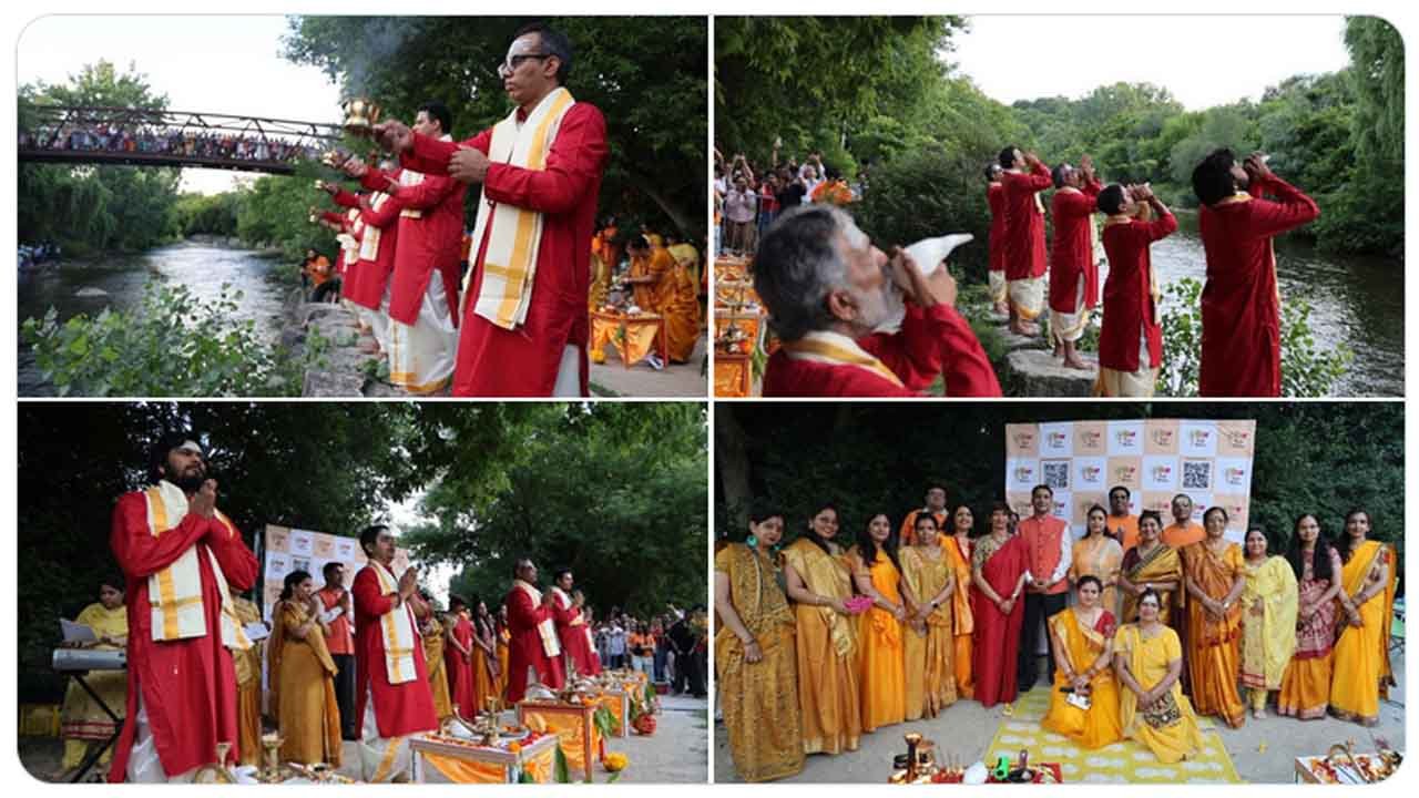 ਕੈਨੇਡਾ ‘ਚ ਭਾਰਤੀਆਂ ਨੇ ਕ੍ਰੈਡਿਟ ਨਦੀ ਦੇ ਕੰਢੇ ਕੀਤੀ ‘ਗੰਗਾ ਆਰਤੀ’, ਸੋਸ਼ਲ ਮੀਡੀਆ ‘ਤੇ ਵੀਡੀਓ ਵਾਇਰਲ ਹੋਣ ਮਗਰੋਂ ਛਿੜੀ ਬਹਿਸ