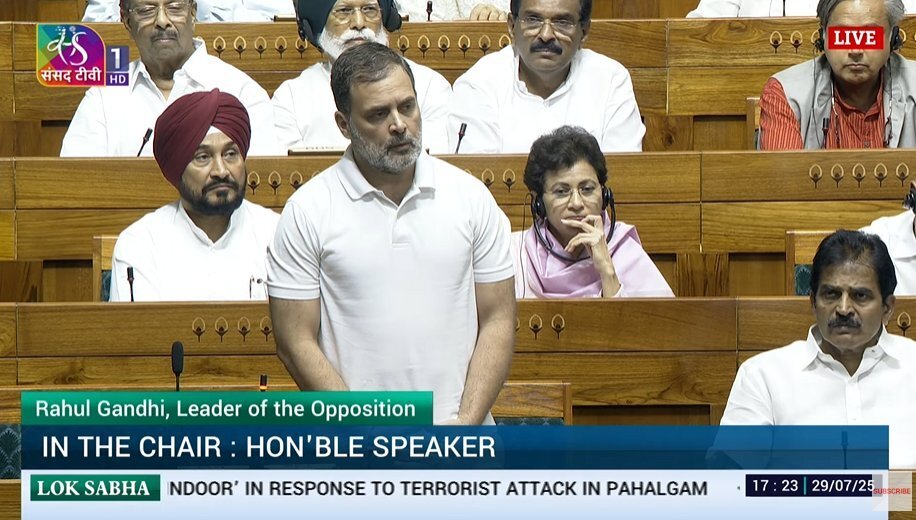 ਆਪ੍ਰੇਸ਼ਨ ਸੰਧੂਰ ਦੌਰਾਨ ਅਸੀਂ ਸਰਕਾਰ ਨਾਲ ਚੱਟਾਨ ਵਾਂਗ ਖੜ੍ਹੇ – ਰਾਹੁਲ ਗਾਂਧੀ