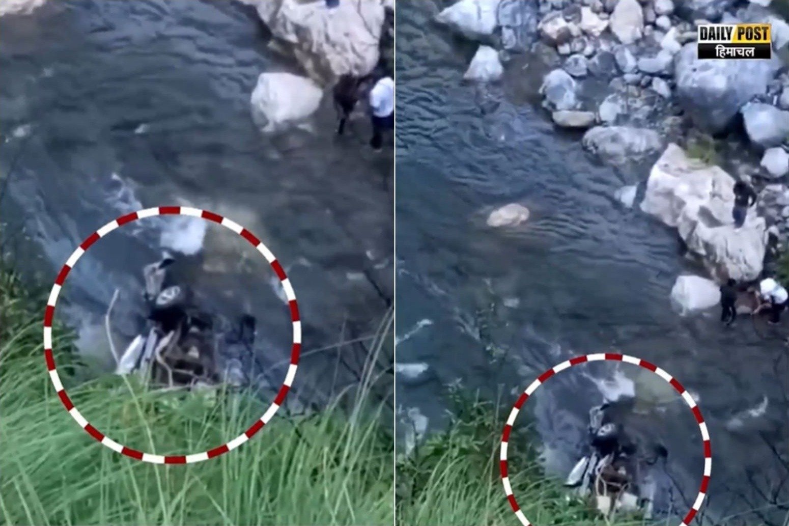 ਸ਼ਿਮਲਾ ‘ਚ ਨਦੀ ਵਿੱਚ ਡਿੱਗੀ ਪੰਜਾਬ ਤੋਂ ਆਏ ਸ਼ਰਧਾਲੂਆਂ ਦੀ ਕਾਰ, 2 ਦੀ ਮੌਤ, 2 ਦੀ ਹਾਲਤ ਗੰਭੀਰ