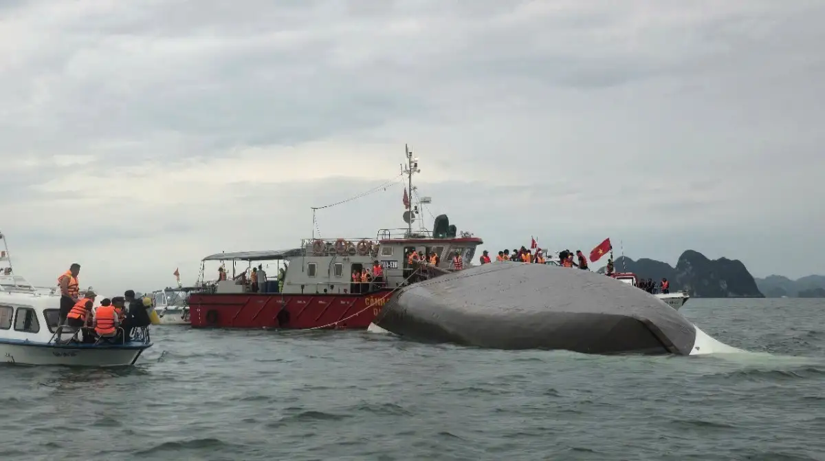 ਵੀਅਤਨਾਮ ਵਿੱਚ ਵੱਡਾ ਹਾਦਸਾ, ਅਚਾਨਕ ਆਏ ਤੂਫਾਨ ‘ਚ ਸੈਲਾਨੀਆਂ ਦੀ ਪਲਟੀ ਕਿਸ਼ਤੀ , 34 ਲੋਕਾਂ ਦੀ ਮੌਤ, 8 ਲਾਪਤਾ