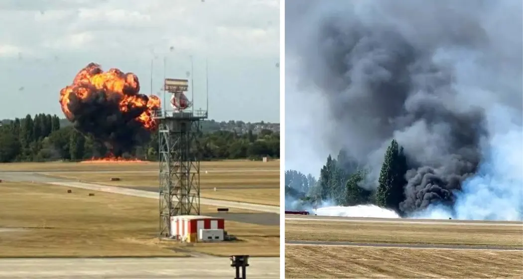 ਲੰਦਨ ‘ਚ ਉਡਾਣ ਭਰਦਿਆਂ ਹੀ ਅੱਗ ਦਾ ਗੋਲਾ ਬਣਿਆ ਜਹਾਜ਼, 12 ਯਾਤਰੀਆਂ ਵਾਲਾ ਸੀ ਜਹਾਜ਼