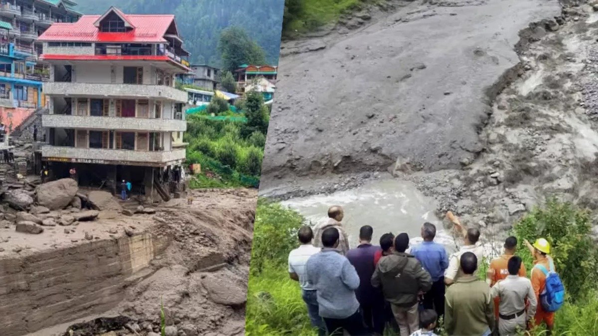 हिमाचल मे तबाही की तस्वीरें, राज्य में 900 सड़कें और 1497 बिजली ट्रांसफार्मर बंद, कुल्लू में तीन और शव मिले