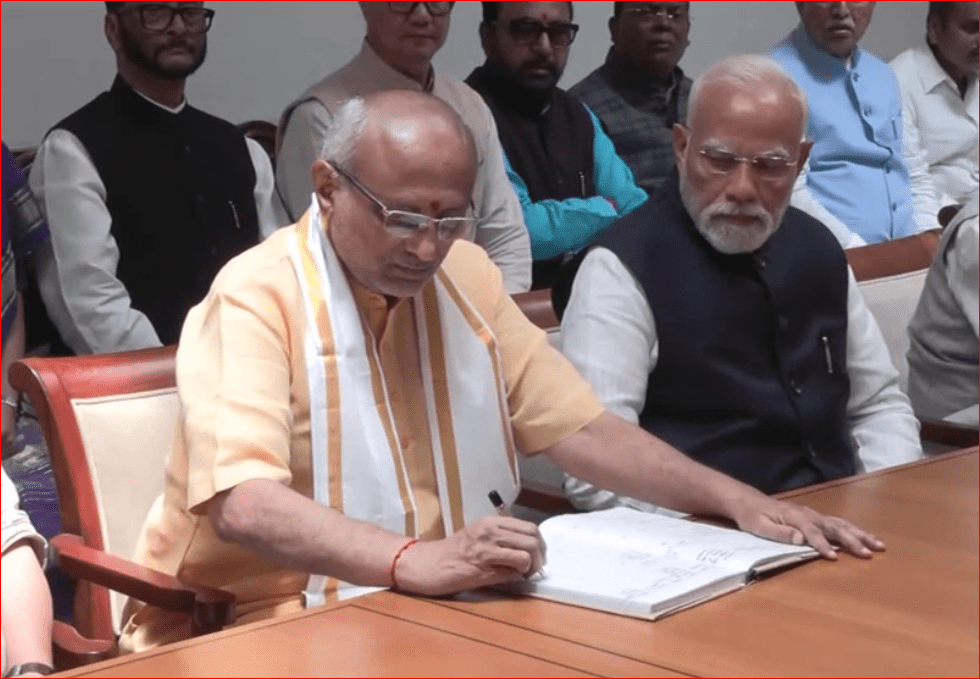 ਸੀਪੀ ਰਾਧਾਕ੍ਰਿਸ਼ਨਨ ਨੇ ਉਪ ਰਾਸ਼ਟਰਪਤੀ ਚੋਣ ਲਈ ਨਾਮਜ਼ਦਗੀ ਪੱਤਰ ਭਰਿਆ