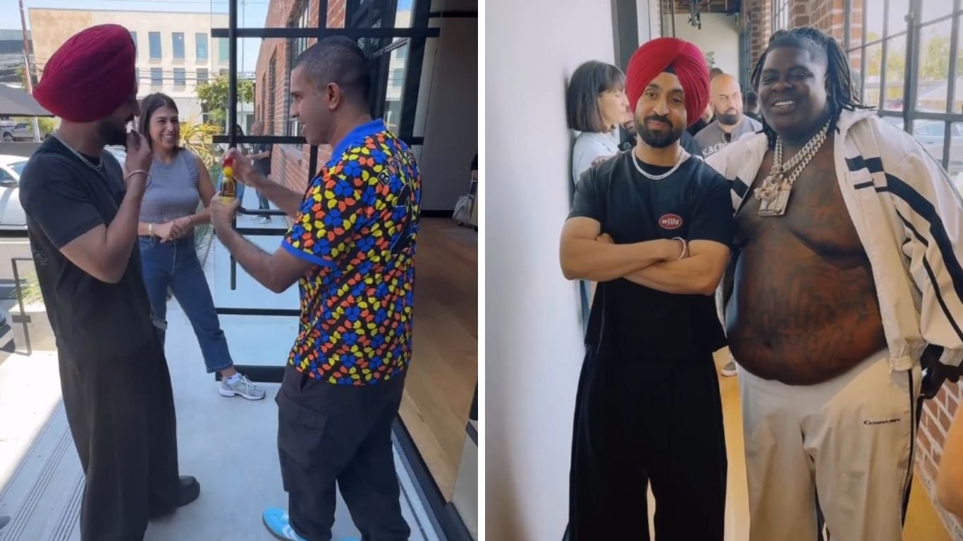 ਅਮਰੀਕਾ ‘ਚ ਐਪਲ ਮਿਊਜ਼ਿਕ ਦੇ ਸਟੂਡੀਓ ਪਹੁੰਚੇ Diljit Dosanjh ਦਾ ਤੇਲ ਚੋਅ ਕੇ ਕੀਤਾ ਗਿਆ ਸਵਾਗਤ, ਸੋਸ਼ਲ ਮੀਡੀਆ ‘ਤੇ ਵੀਡੀਓ ਵਾਇਰਲ