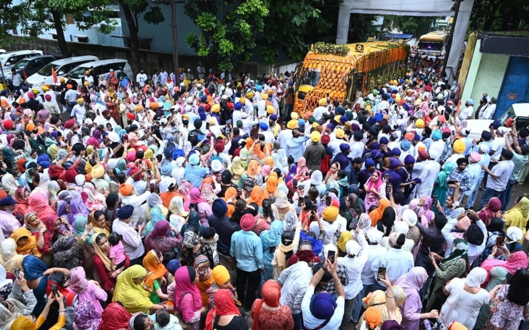 ਅਸਾਮ ਤੋਂ ਆਰੰਭ ਹੋਇਆ ਸ਼ਹੀਦੀ ਨਗਰ ਕੀਰਤਨ ਜਮਸ਼ੇਦਪੁਰ ਟਾਟਾ ਨਗਰ ਤੋਂ ਰਾਂਚੀ ਲਈ ਰਵਾਨਾ