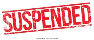 suspended