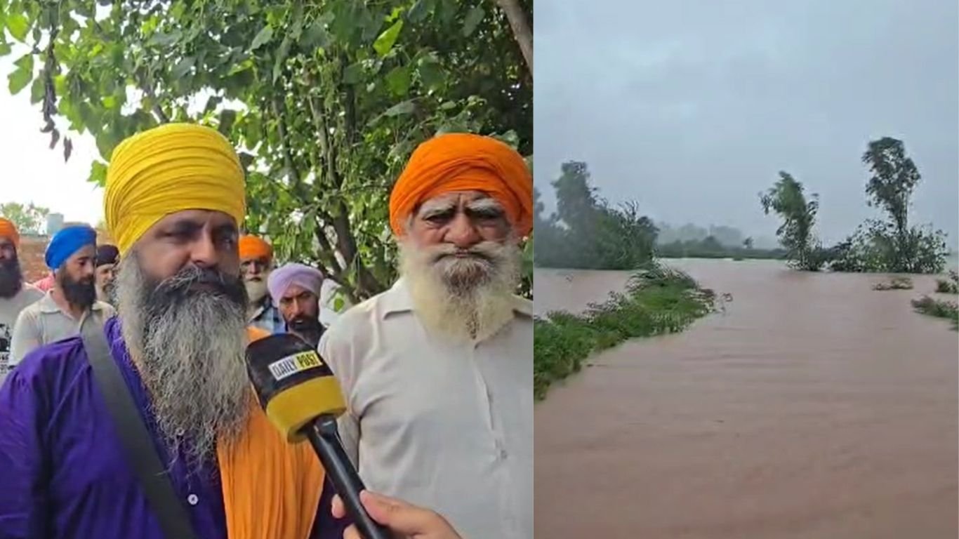 ਸਰਹੱਦੀ ਪਿੰਡਾਂ ਵਿੱਚ ਹੜ੍ਹਾਂ ਨੇ ਫਸਲਾਂ ਨੂੰ ਪੂਰੀ ਤਰ੍ਹਾਂ ਤਬਾਹ ਕੀਤਾ, ਕਿਸਾਨਾਂ ਵੱਲੋਂ ਸਰਕਾਰ ਨੂੰ ਅਪੀਲ
