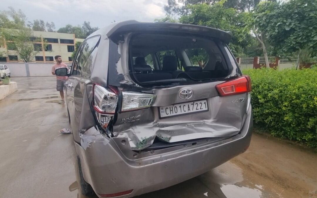 कांग्रेस MLA केहरवाला की गाड़ी का एक्सीडेंट, PRTC बस ने टक्कर मारी