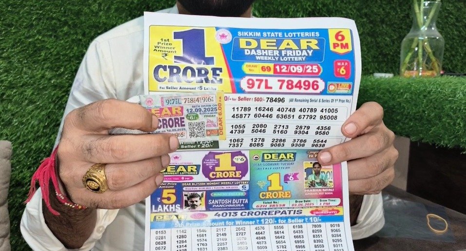 ਲਾਟਰੀ-ਕਿਮਸਤ ਅਤੇ ਪੈਸਾ, ਡੀਅਰ ਲਾਟਰੀ ‘ਚ ਅਣਸੋਲਡ ਟਿਕਟ ‘ਤੇ ਨਿਕਲਿਆ ਲਾਟਰੀ ਦਾ ਇੱਕ ਕਰੋੜ ਦਾ ਇਨਾਮ