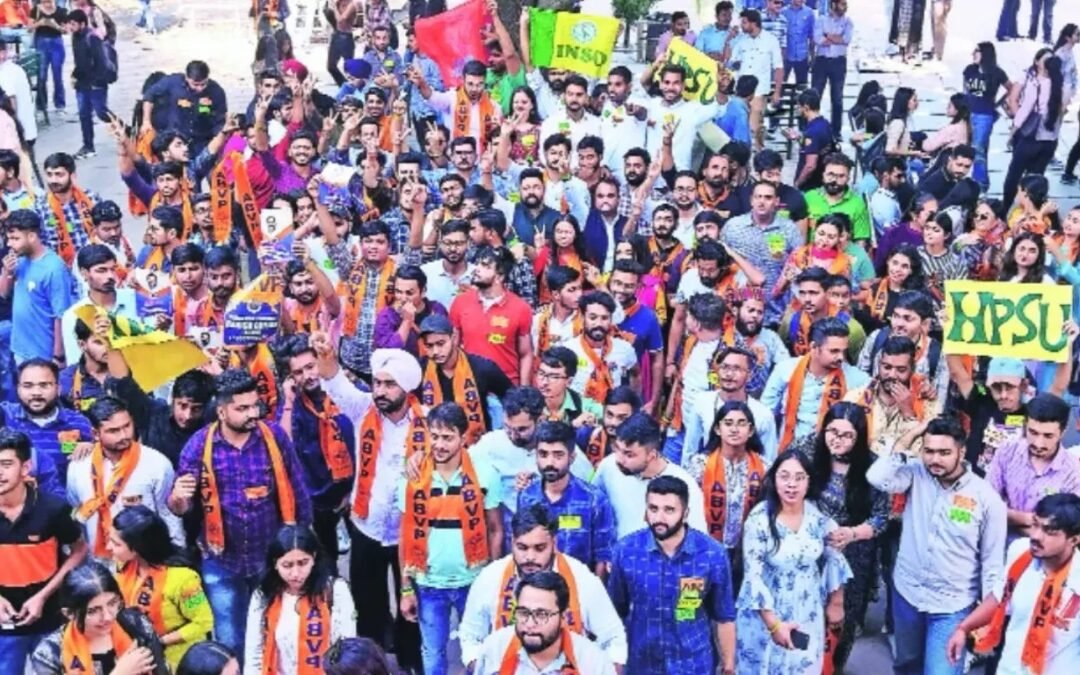 पंजाब यूनिवर्सिटी छात्र संघ चुनाव कल, 17 हजार छात्र करेंगे वोट, ABVP-इनसो गठबंधन, NSUI से टक्कर