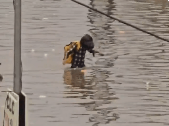 Viral Video:  ਹੜ੍ਹਾਂ ਦੀ ਸਥਿਤੀ ਵਿੱਚ ਵੀ ਆਪਣੀ ਡਿਊਟੀ ਨਿਭਾਉਂਦਾ ਨਜ਼ਰ ਆਇਆ Delivery Boy, ਵੀਡੀਓ ਦੇਖ ਭਾਵੁਕ ਹੋਏ ਲੋਕ