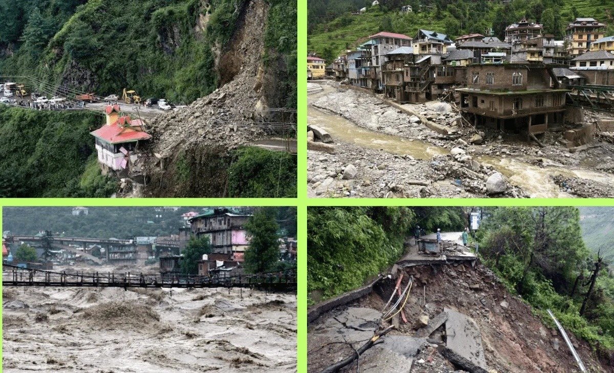 हिमाचल में भारी बारिश-भूस्खलन से तबाही जारी, तीन लोगों की मौत; राज्य में 1311 सड़कें ठप, स्कूल भी बंद