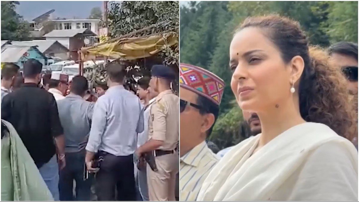 मंड़ी दौरे पर निकली Kangana Ranaut को देख भड़के लोग, लगाए Go Back के नारे, दिखाए काले झंडे मंड़ी दौरे पर निकली Kangana Ranaut को देख भड़के लोग, लगाए Go Back के नारे, दिखाए काले झंडे
