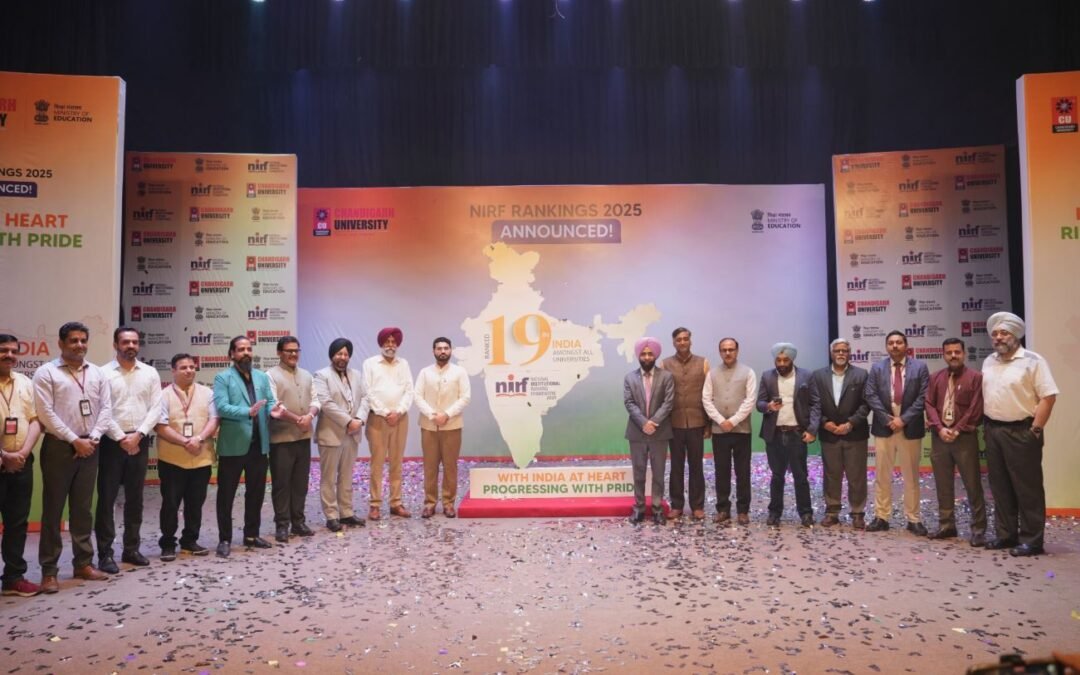 NIRF-2025 ਰੈਂਕਿੰਗ ’ਚ ਚਮਕੀ Chandigarh University, ਭਾਰਤ ਦੀ ਚੋਟੀ ਦੀਆਂ ਯੂਨੀਵਰਸਿਟੀਆਂ ’ਚ 19ਵਾਂ ਰੈਂਕ ਕੀਤਾ ਹਾਸਲ