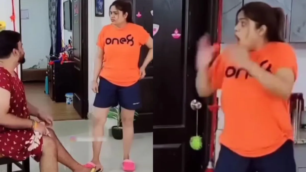 Viral Video : ਕੀ ਇਹ Gender Equality ਹੈ; ਦੇਖੋ ਪਤੀ ਨੇ ਗਰਮੀ ਤੋਂ ਬਚਣ ਲਈ ਕੀ ਕੀਤਾ… Viral Video : ਕੀ ਇਹ Gender Equality ਹੈ; ਦੇਖੋ ਪਤੀ ਨੇ ਗਰਮੀ ਤੋਂ ਬਚਣ ਲਈ ਕੀ ਕੀਤਾ…