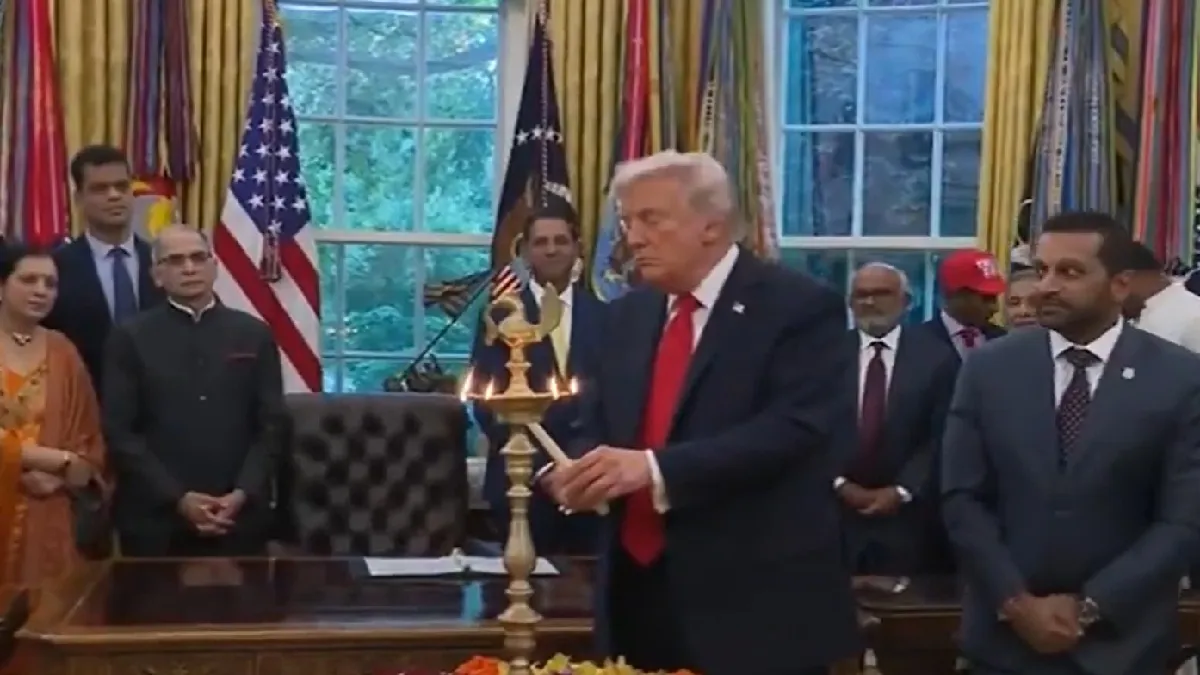 ਡੋਨਾਲਡ ਟਰੰਪ ਵੱਲੋਂ ਵ੍ਹਾਈਟ ਹਾਊਸ ‘ਚ ਦੀਵਾਲੀ ਮਨਾਈ ਗਈ, ਭਾਰਤ ਅਤੇ ਭਾਰਤੀ ਅਮਰੀਕੀਆਂ ਲਈ ਭੇਜੀਆਂ ਸ਼ੁਭਕਾਮਨਾਵਾਂ