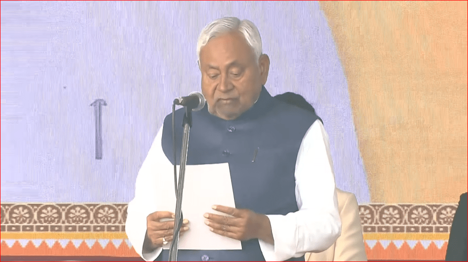 Bihar CM Oath Ceremony: ਨਿਤੀਸ਼ ਕੁਮਾਰ ਨੇ ਰਚਿਆ ਇਤਿਹਾਸ, 10ਵੀਂ ਵਾਰ ਮੁੱਖ ਮੰਤਰੀ ਵਜੋਂ ਚੁੱਕੀ ਸਹੁੰ
