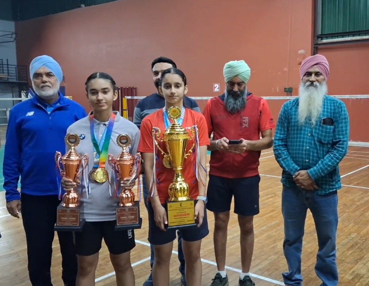 ਪੰਜਾਬ ਸਟੇਟ ਸਬ-ਜੂਨੀਅਰ ਬੈਡਮਿੰਟਨ ਚੈਂਪੀਅਨਸ਼ਿਪ ‘ਚ ਗੁਰਸਿਮਰਤ ਕੌਰ ਚਾਹਲ ਨੇ ਪਹਿਲਾ ਤੇ ਗੁਰਲੀਨ ਕੌਰ ਨੇ ਹਾਸਿਲ ਕੀਤਾ ਤੀਜਾ ਸਥਾਨ
