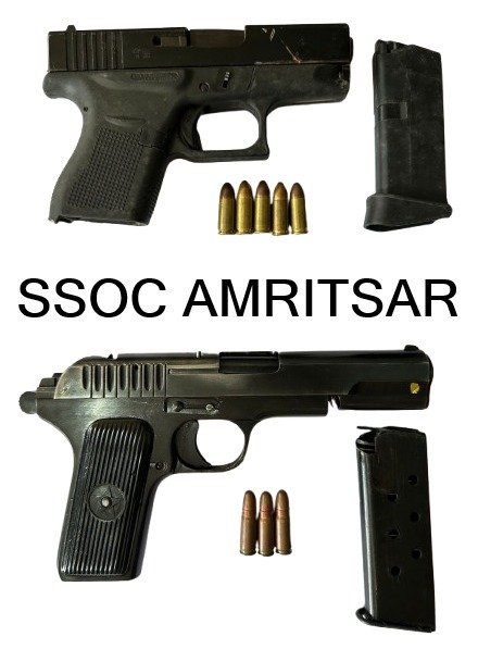 ਅੰਮ੍ਰਿਤਸਰ ਵਿੱਚ ਅੰਤਰਰਾਸ਼ਟਰੀ ਗੈਂਗਸਟਰ ਮਾਡਿਊਲ ਦਾ ਪਰਦਾਫਾਸ਼: 4 ਮੁਲਜ਼ਮ ਗ੍ਰਿਫ਼ਤਾਰ, ਪਿਸਤੌਲ-ਮੈਗਜ਼ੀਨ ਕੀਤੇ ਬਰਾਮਦ