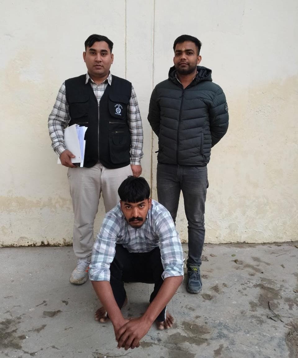 गुरुग्राम में अंतरराष्ट्रीय नशा तस्करी गिरोह का भंडाफोड़;  नशा तस्कर लखबीर सिंह पंजाब से गिरफ्तार