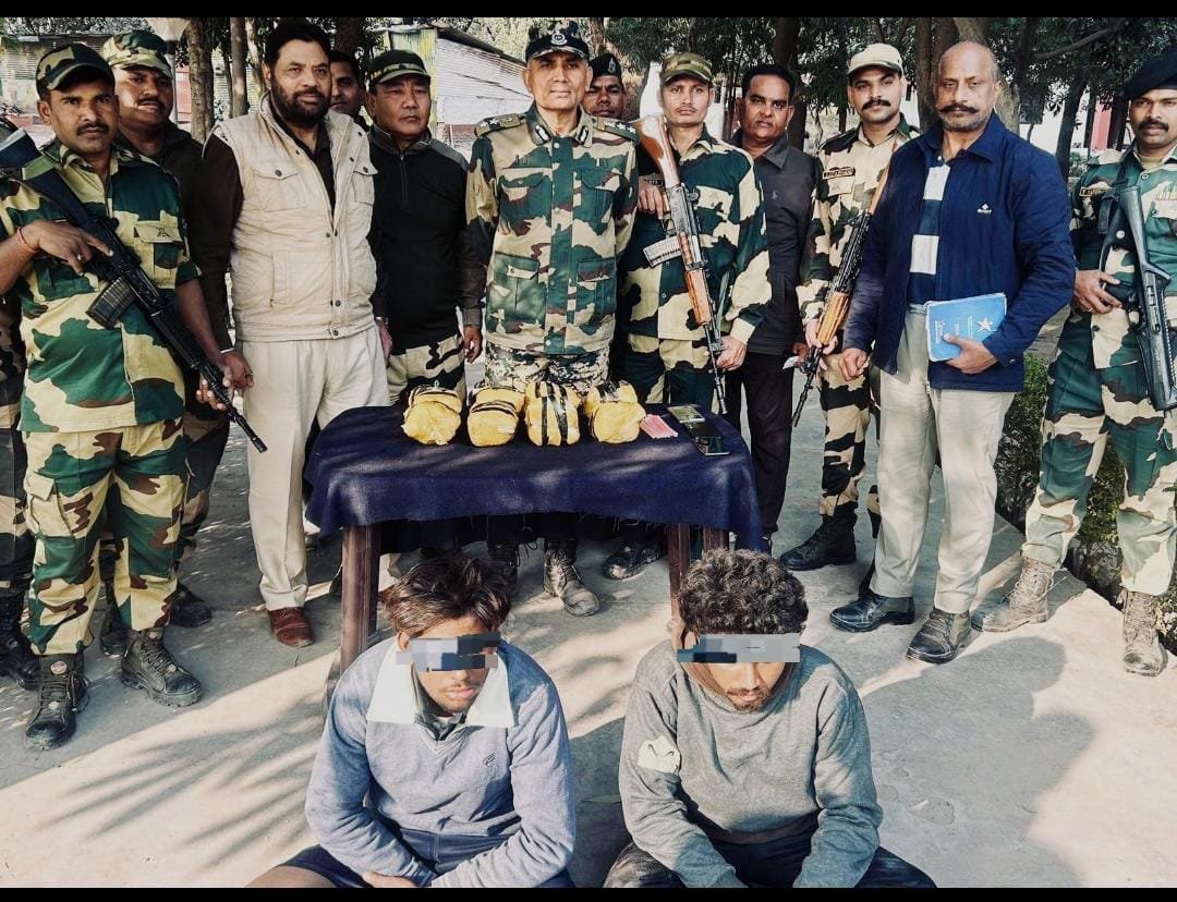 ਭਾਰਤ-ਪਾਕਿਸਤਾਨ ਸਰਹੱਦ ‘ਤੇ BSF ਅਤੇ ANTF ਦੀ ਵੱਡੀ ਕਾਰਵਾਈ: ਦੋ ਨਸ਼ਾ ਤਸਕਰ ਗ੍ਰਿਫ਼ਤਾਰ