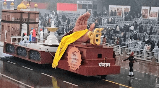 ਗਣਤੰਤਰ ਦਿਵਸ ਪਰੇਡ: ਗੁਰੂ ਤੇਗ ਬਹਾਦਰ ਜੀ ਦੇ 350ਵੇਂ ਸ਼ਹੀਦੀ ਪੁਰਬ ਨੂੰ ਸਮਰਪਿਤ ਪੰਜਾਬ ਦੀ ਝਾਕੀ